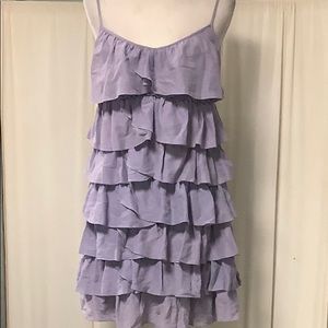 Laugh Cry Repeat lightweight lilac ruffle strap dress